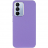 Кожаный чехол Leather Case Metal Buttons для Samsung Galaxy A35 Light Purple