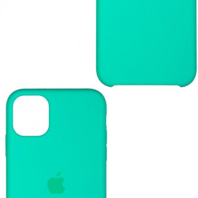 Оригинальный силиконовый чехол для iPhone 12 Pro Max Ментоловый FULL-2