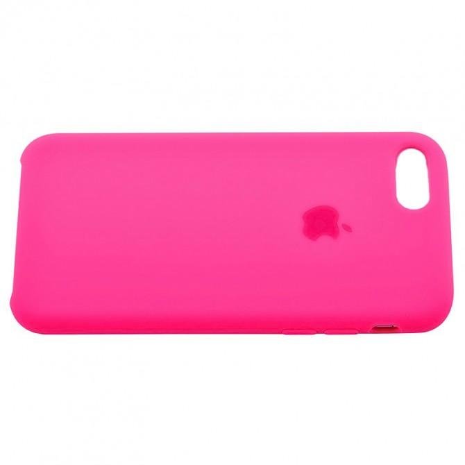 Оригинальный силиконовый чехол для iPhone 7/8 Неоново Розовый FULL-1