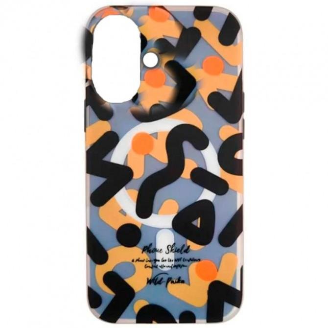 TPU чехол Pastel Chaos with MagSafe для Apple iPhone 16 (6.1") Black-1