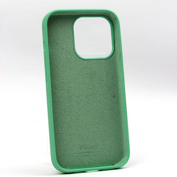 Оригінальний силіконовий чохол для iPhone 14 Pro Max Spearmint FULL-1