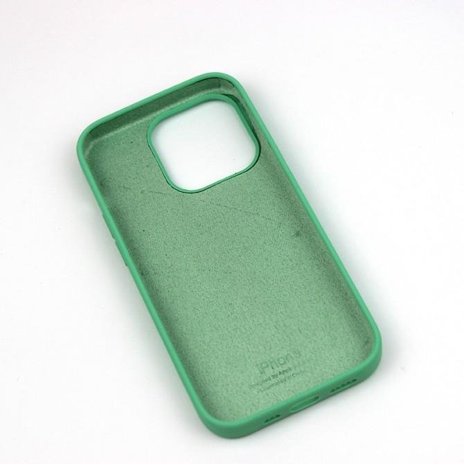 Оригінальний силіконовий чохол для iPhone 14 Pro Max Spearmint FULL-2