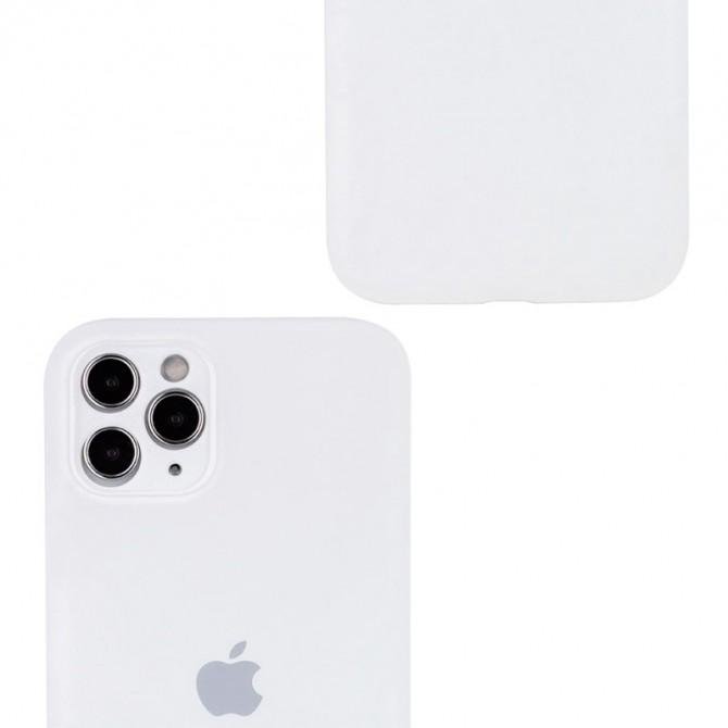 Оригінальний силіконовий чохол для iPhone 11 Pro Білий FULL (with camera protection)-2
