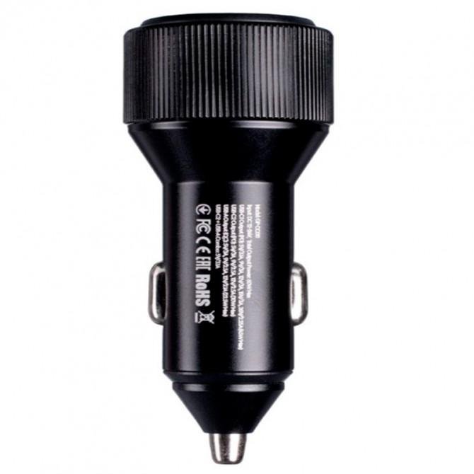 Автомобильное ЗУ Gelius PowerRide GP-CC011 1USB + 2Type-C 60W (45W C1+ 15W A+C2) Black-2