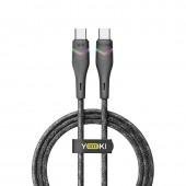 Кабель USB YOKI RGB YK-RG24 Type-C to Type-C 60W 1.2m Черный