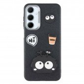 Чехол TPU Leather Toys для Samsung Galaxy A15 4G/5G/M15 5G (Monster/Black) Чехол TPU Leather Toys для Samsung Galaxy A15 4G/5G/M15 5G (Monster/Black)