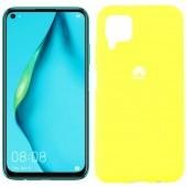 Чехол Soft Case для Huawei P40 Lite Ярко жёлтый FULL