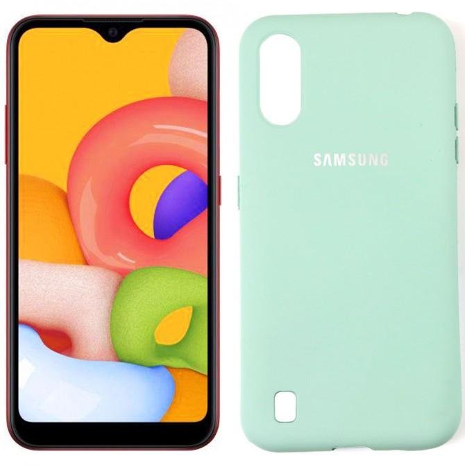 Чохол Soft Case для Samsung A015 Galaxy A01 2020 Блакитний FULL