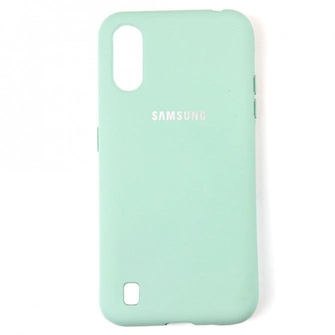 Чохол Soft Case для Samsung A015 Galaxy A01 2020 Блакитний FULL-1