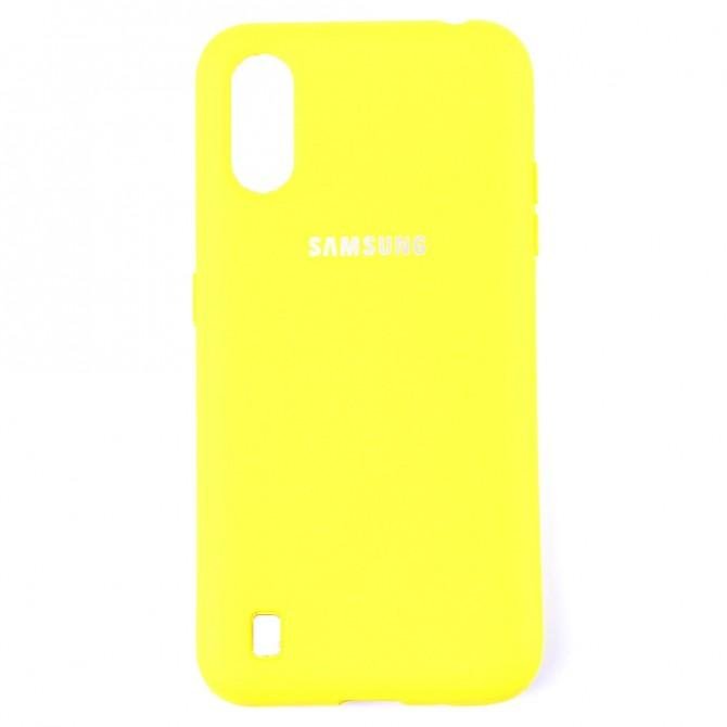Чохол Soft Case для Samsung A015 Galaxy A01 2020 Жовтий FULL-1