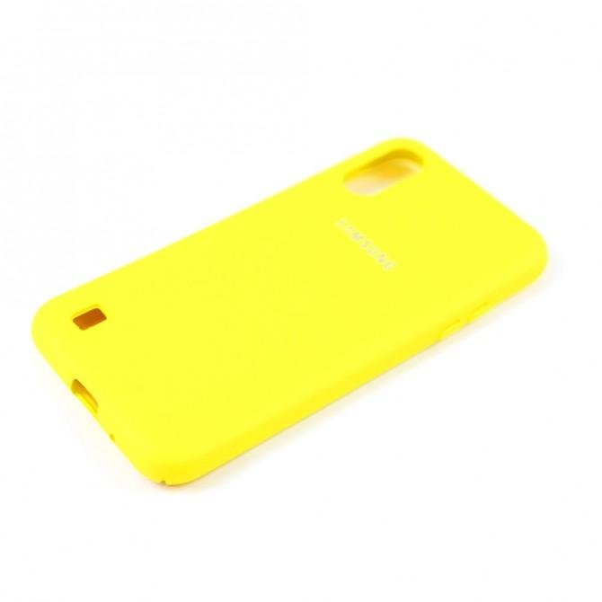Чохол Soft Case для Samsung A015 Galaxy A01 2020 Жовтий FULL-3