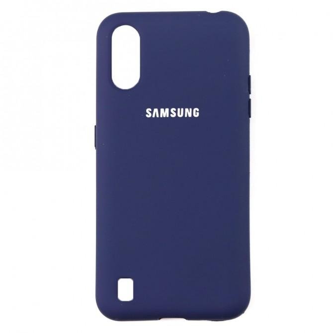 Чохол Soft Case для Samsung A015 Galaxy A01 2020 Синiй FULL-1