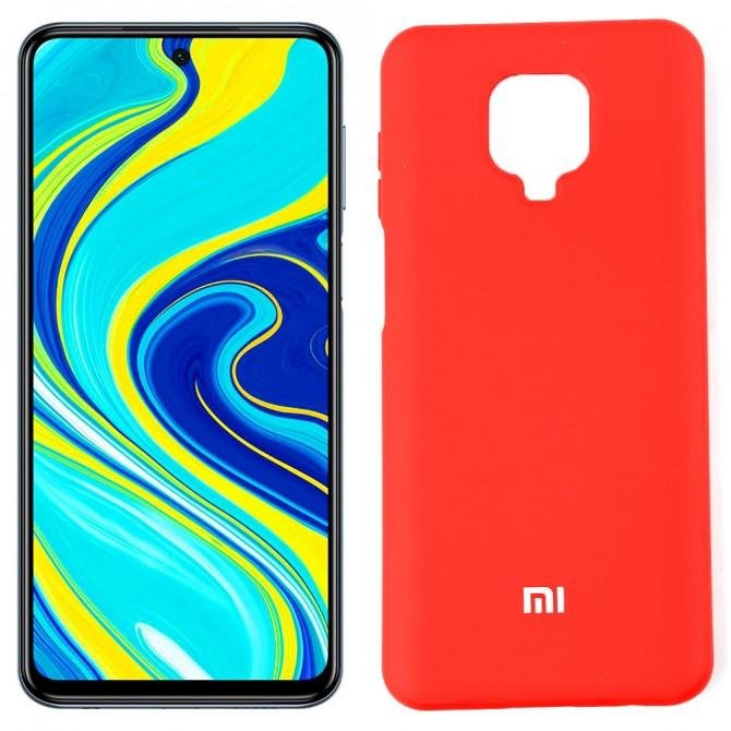 Чехол Soft Case для Xiaomi Redmi Note 9s Красный FULL