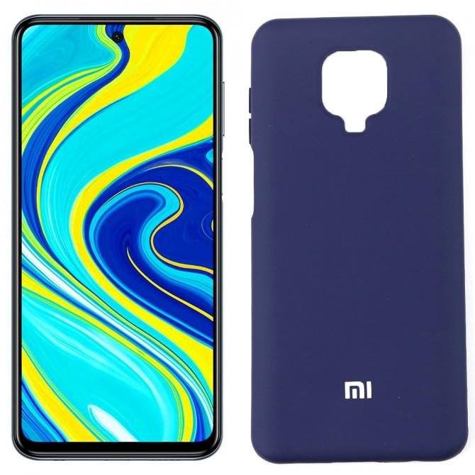 Чохол Soft Case для Xiaomi Redmi Note 9s Синiй FULL