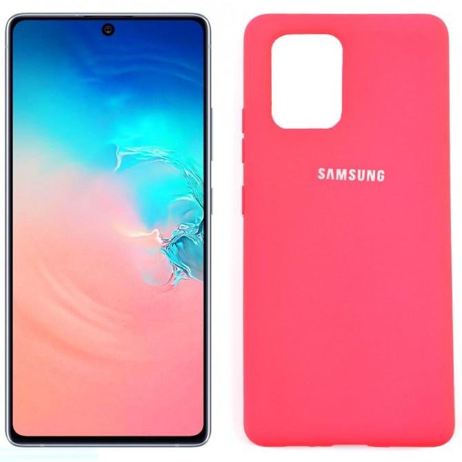 Чохол Soft Case для Samsung G770 Galaxy S10 lite Яскраво малиновий FULL