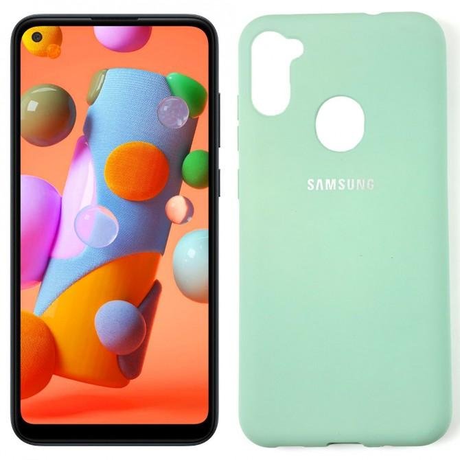 Чехол Soft Case для Samsung A115 Galaxy A11 Голубой FULL