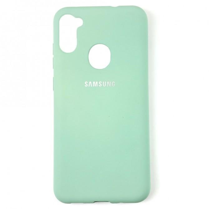 Чехол Soft Case для Samsung A115 Galaxy A11 Голубой FULL-1