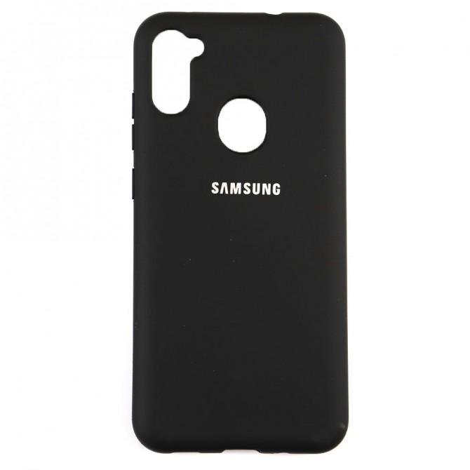 Чехол Soft Case для Samsung A115 Galaxy A11 Чёрный FULL-1