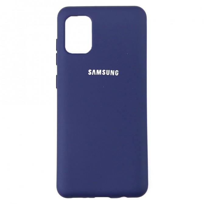 Чохол Soft Case для Samsung A315 Galaxy A31 Синiй FULL-1