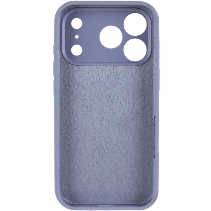 Силіконовий чохол для iPhone 17 Pro Max Lavander Gray FULL-2