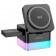 Бездротовий зарядний пристрій Borofone BQ34 Square 3in1 15W Black