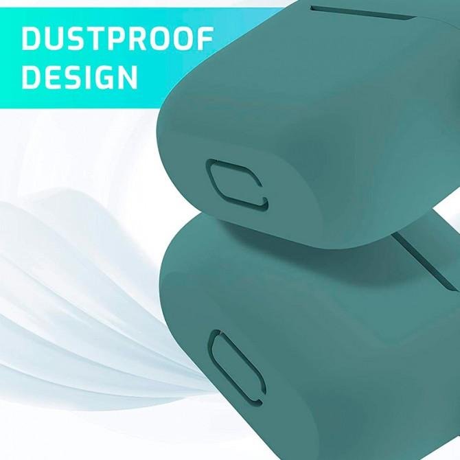 Чохол U-Like Silicone Protective Case For Airpods 3 Slim Forest Green-1