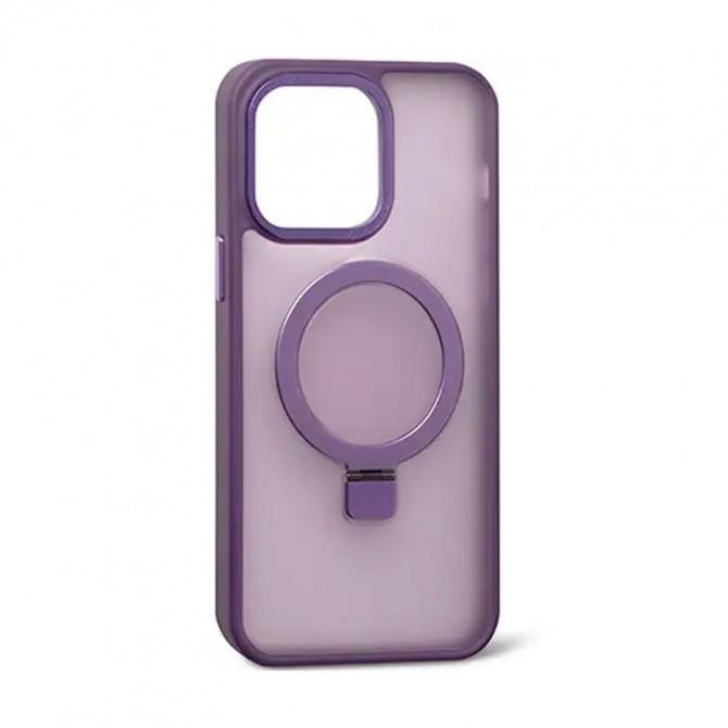 Чехол Matte Ring with MagSafe for iPhone 15 Pro Max Сиреневый