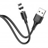 Кабель USB Hoco X52 Sereno Magnetic Lightning Black 1m Кабель USB Hoco X52 Sereno Magnetic Lightning Black 1m