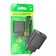 Мережевий зарядний пристрій 1USB Borofone BA72A Spring QC3.0 Black + Type-C Cable