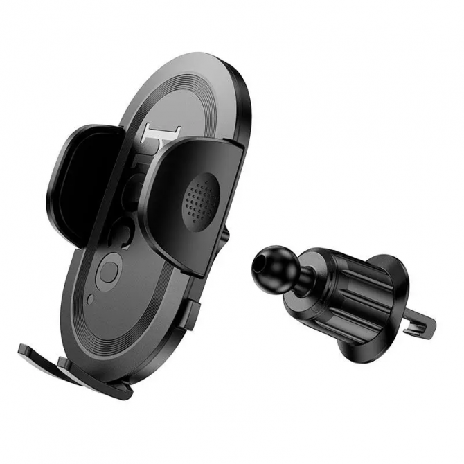 Холдер Hoco H53 Brusco ultra-thin push-type car holder(air outlet) Черный-3