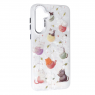 Накладка PC Soft Milk для Samsung A56 Cat with threads