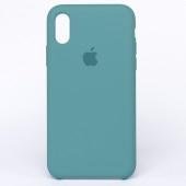 Оригинальный силиконовый чехол для iPhone X/Xs Светлый Шалфей