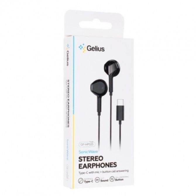 Дротові навушники Gelius SonicWave GP-HP025 (Type-C) Black-1