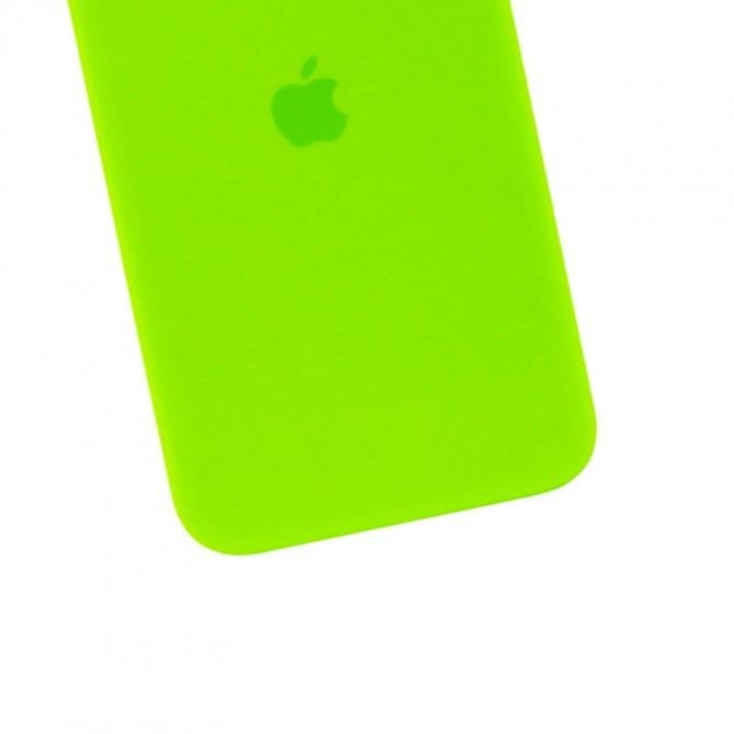 Оригинальный силиконовый чехол для iPhone 11 Pro Max Салатовый FULL (with camera protection)-2